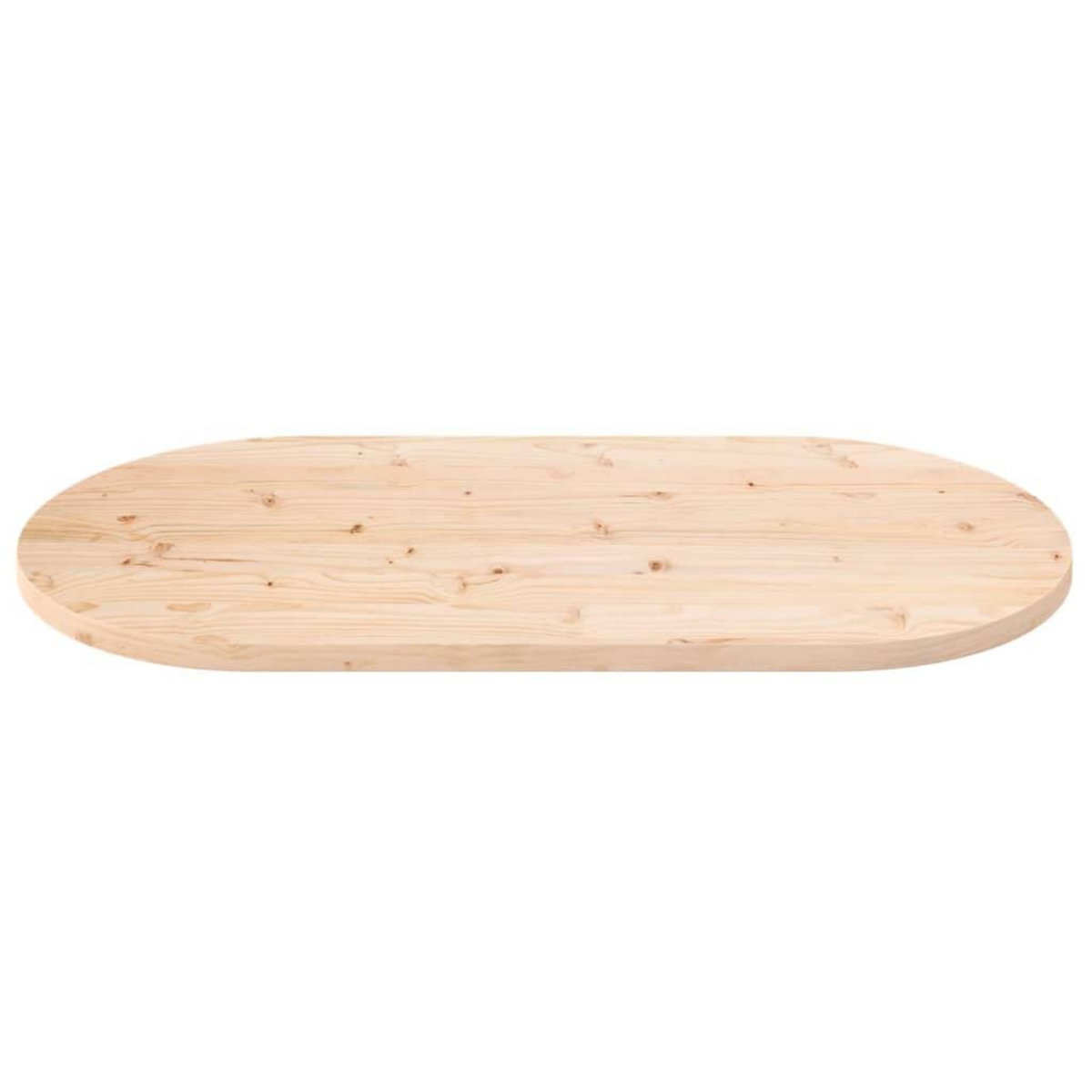 VIDAXL Dessus de table 100x50x2,5 cm bois de pin massif ovale