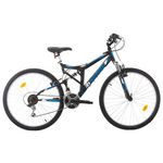 BACHINI Vélo 26'' - VTT 26'' - Modèle  BACHINI  Tout Suspendu - 18 Vitesses - Transmission Shimano ( Dérailleurs, roue libre & Poignées )  - Freins V-Brake Aluminium