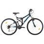 Voir la diapositive 1 : BACHINI Vélo 26'' - VTT 26'' - Modèle  BACHINI  Tout Suspendu - 18 Vitesses - Transmission Shimano ( Dérailleurs, roue libre & Poignées )  - Freins V-Brake Aluminium