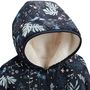 Voir la diapositive 3 : Petit Béguin Veste à capuche enfant en sherpa réversible Belle de Nuit