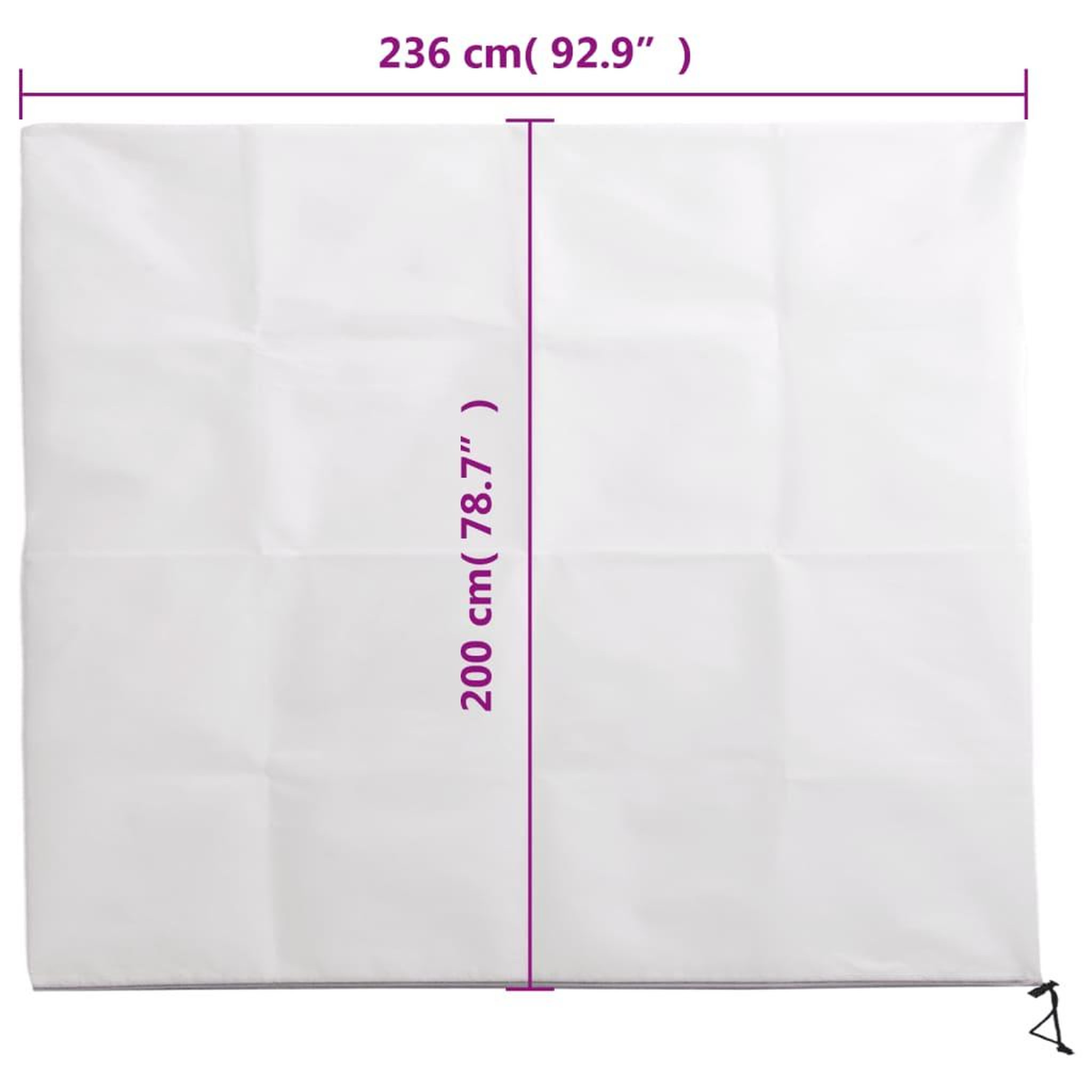 Voir la diapositive 6 : VIDAXL Housse de protection pour plantes avec fermeture eclair 70 g/m²