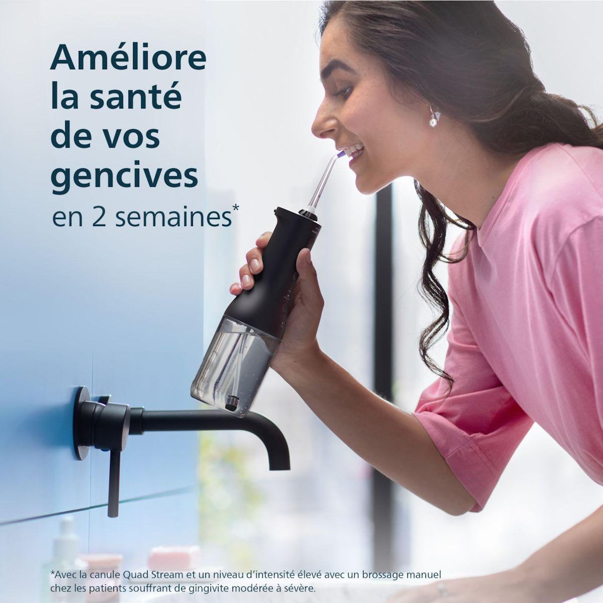 Philips Hydropulseur Sonicare Powerflosser 3000 HX3826/33 sans fil