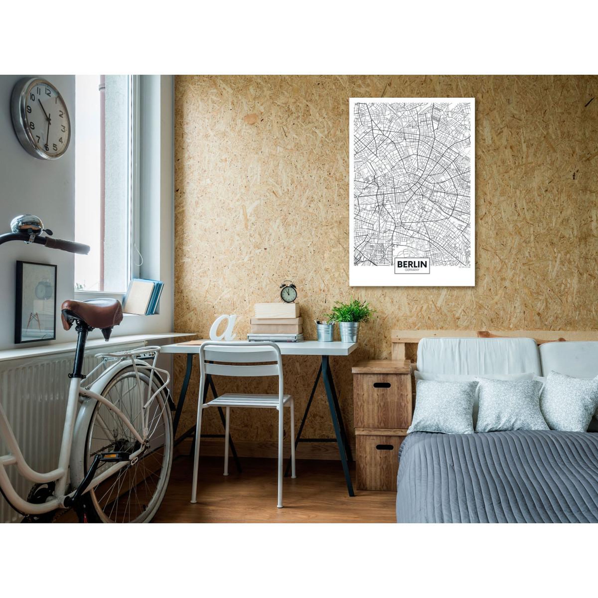 Voir la diapositive 2 : Paris Prix Tableau imprimé  map of berlin