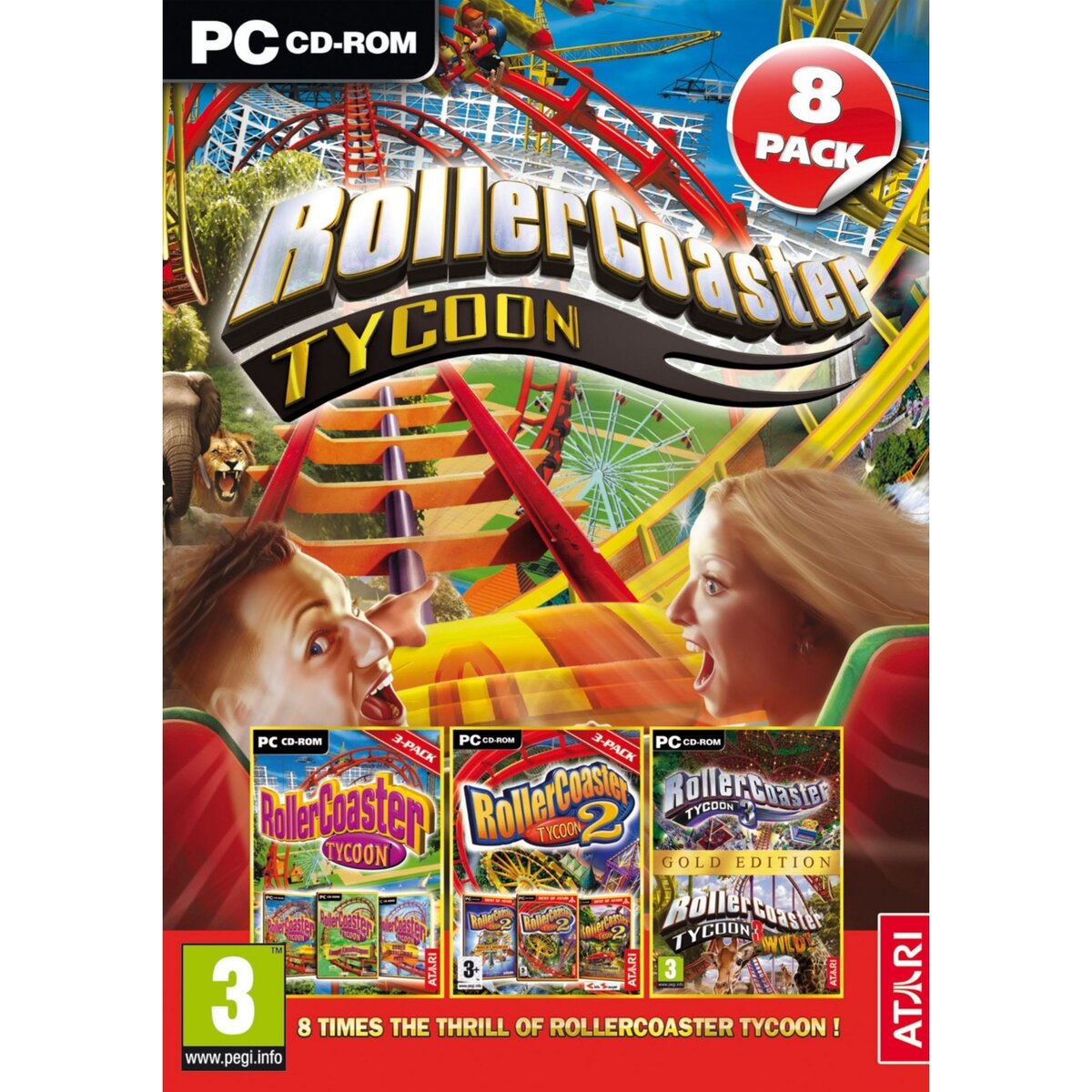 Roller Coaster Tycoon - Pack 8 jeux PC