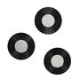 Voir la diapositive 1 : The Home Deco Factory Lot de 3 miroirs diamètre 19cm coloris noir