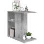 Voir la diapositive 3 : VIDAXL Table d'appoint Gris beton 50x30x50 cm Bois d'ingenierie