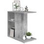 Voir la diapositive 3 : VIDAXL Table d'appoint Gris beton 50x30x50 cm Bois d'ingenierie