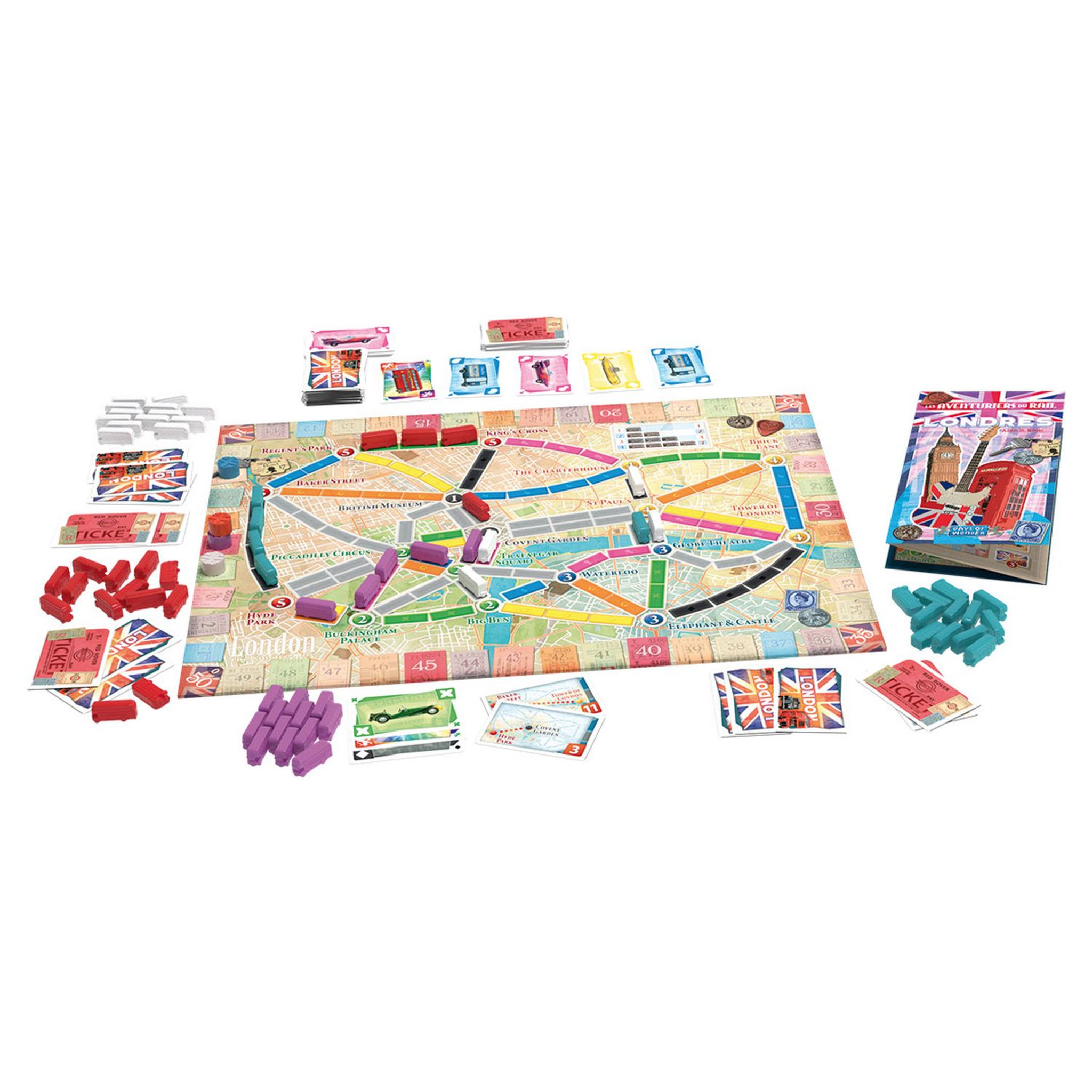 Voir la diapositive 3 : ASMODEE Jeu Les Aventuriers du rail : Londres