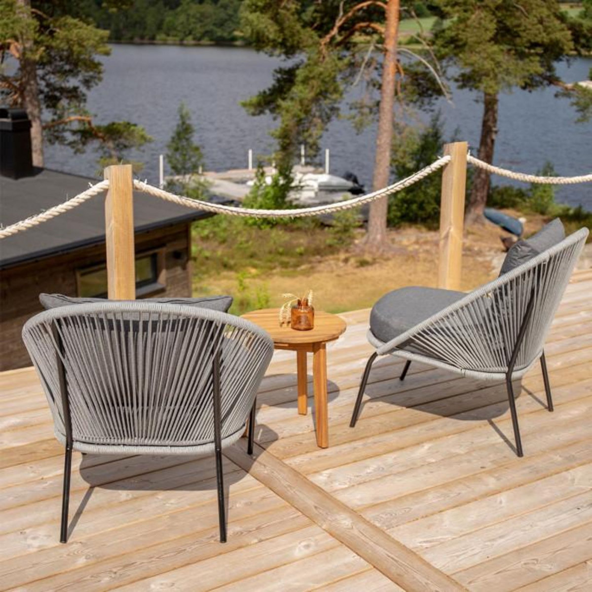 Paris Prix Table d'Appoint en Bois  Chania  42cm Naturel