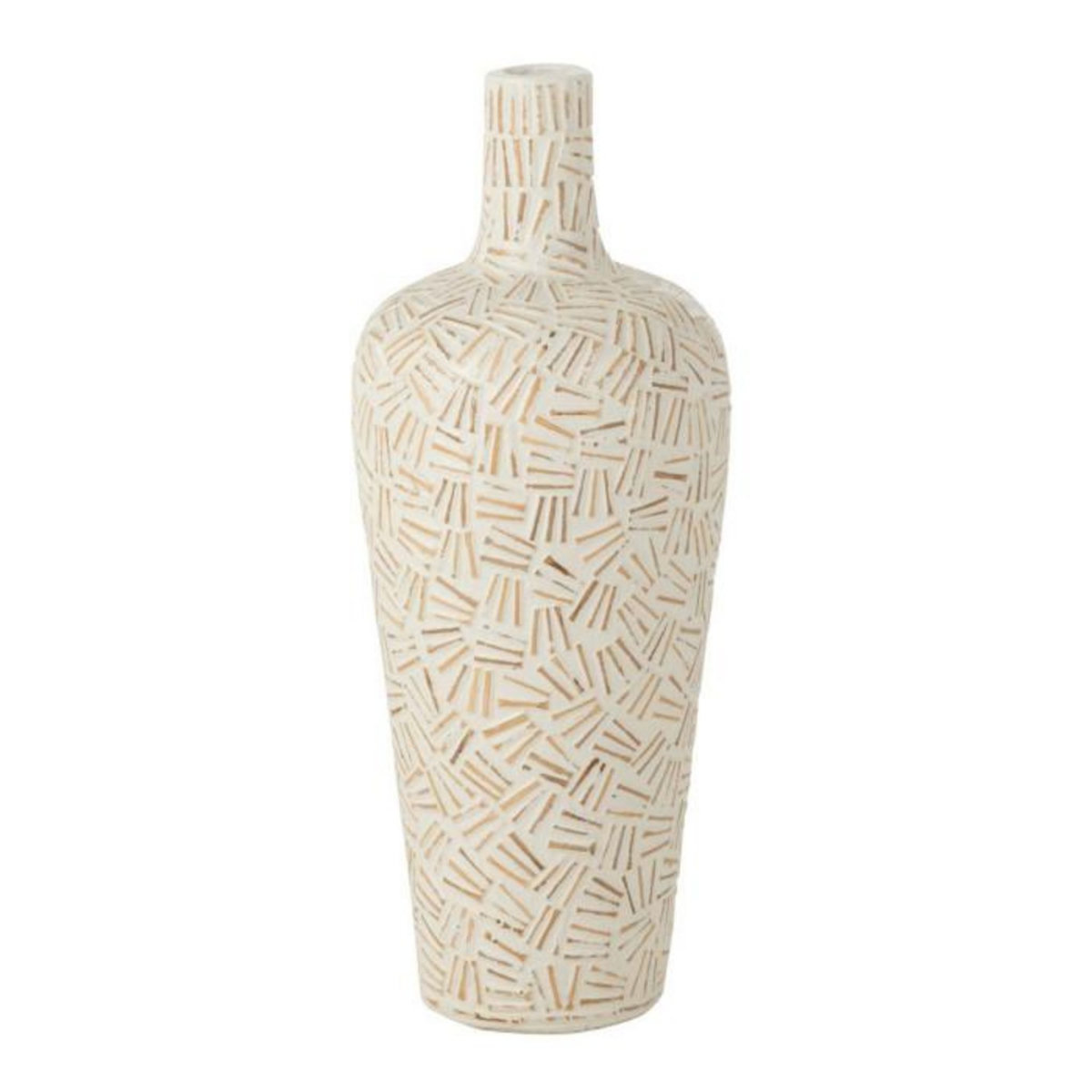 Paris Prix Vase Déco en Ciment  Lauwra  60cm Blanc