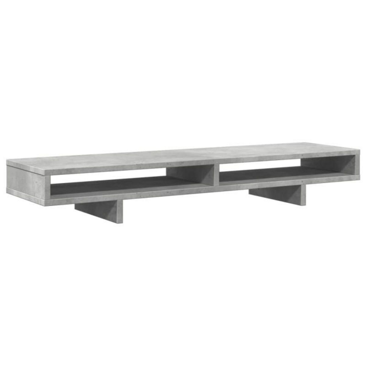 VIDAXL Support de moniteur gris béton 100x27x15 cm bois d ingénierie