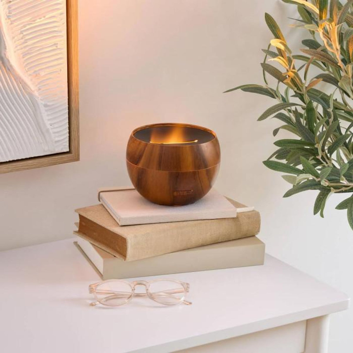 ATMOSPHERA Diffuseur d'Huiles Essentielles  Flama  150ml Marron