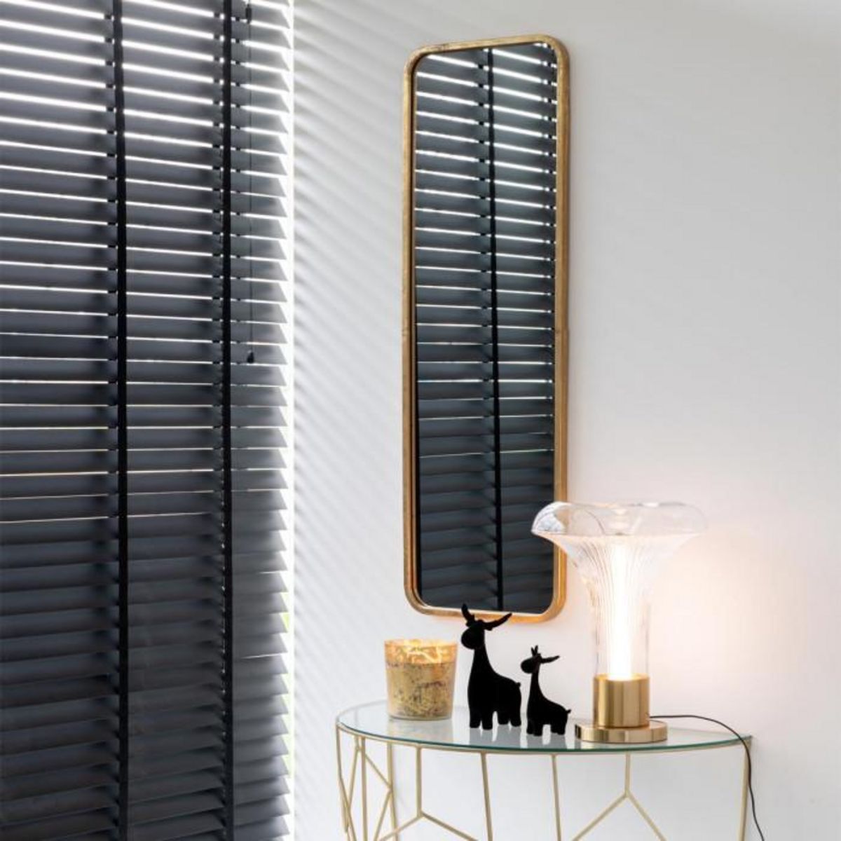 Paris Prix Miroir Mural en Métal Design  Mona  119cm Or