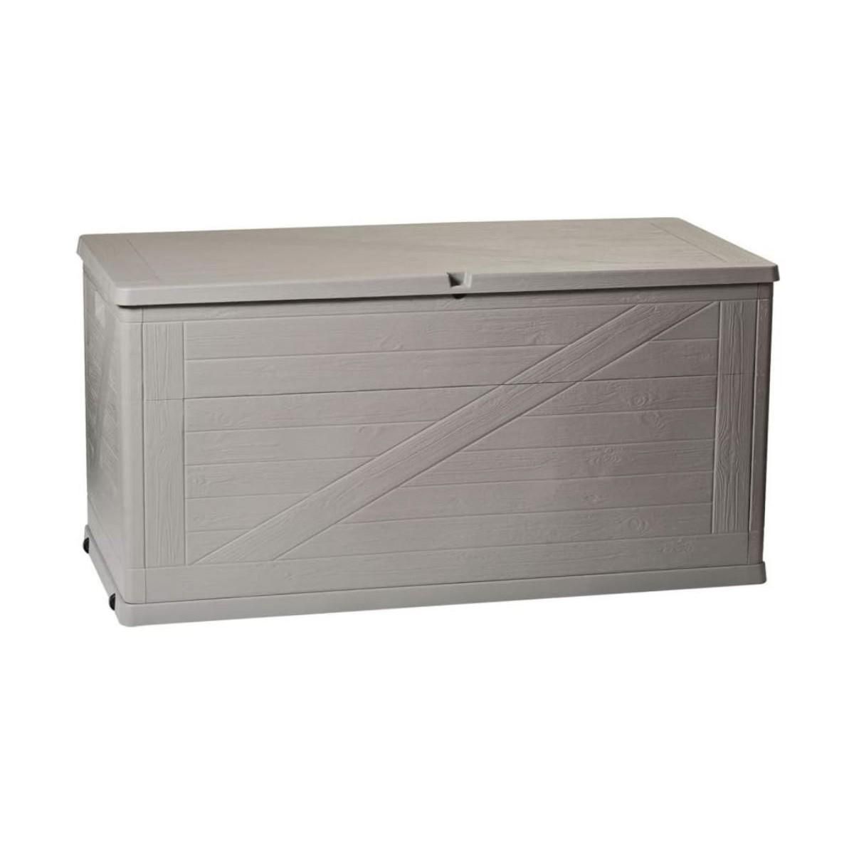 Toomax Coffre de rangement 420L 120x57x63 cm Effet bois Résine TOOMAX