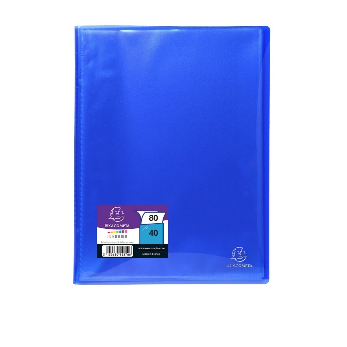 EXACOMPTA Porte vues A4 souple 60 vues Iderama coloris aléatoire