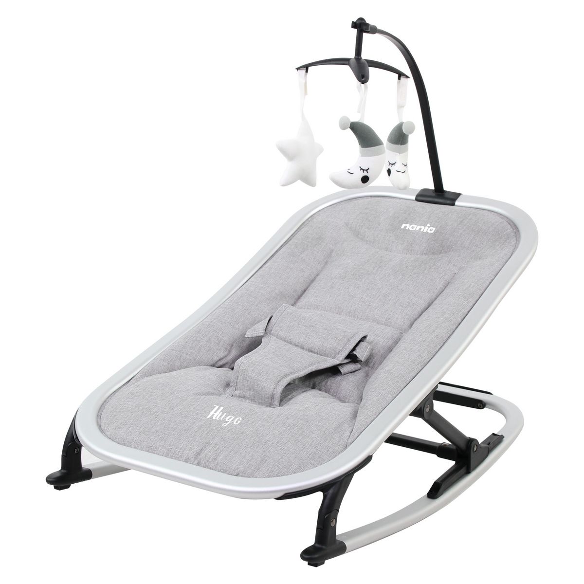 MIGO Transat HUGO 0-6 mois - 9 Kg max - Position fixe ou balancelle - Pliable