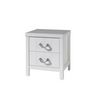 Voir la diapositive 4 : Paris Prix Pack - Lit Enfant, Sommier, Chevet & Armoire  Lewis II  90x200cm Blanc