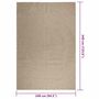 Voir la diapositive 6 : VIDAXL Tapis ZIZUR beige 240x340 cm aspect de jute interieur exterieur