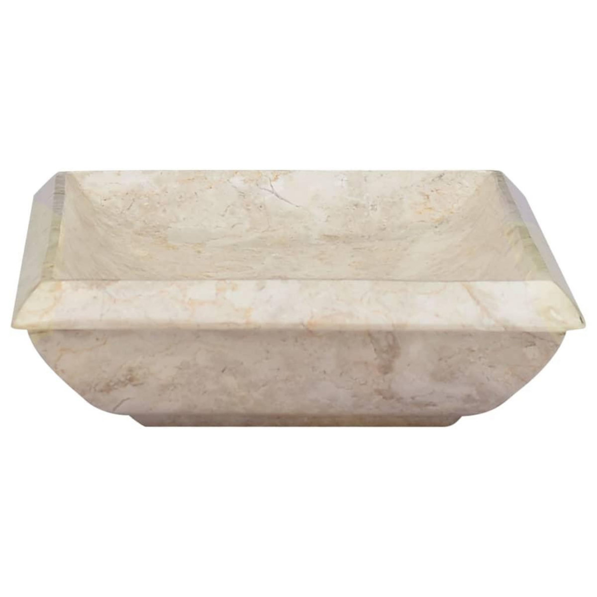 VIDAXL Lavabo Creme 50x35x10 cm Marbre