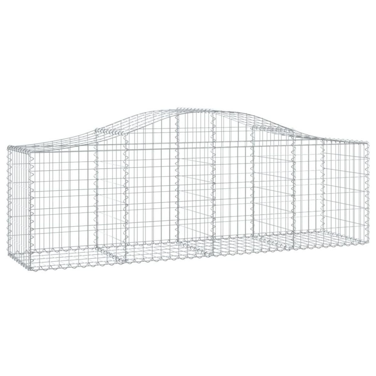 VIDAXL Paniers a gabions arques 40 pcs 200x50x60/80 cm fer galvanise