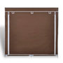 Voir la diapositive 3 : VIDAXL Armoire a chaussures avec housse 115 x 28 x 110 cm Tissu Marron