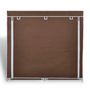 Voir la diapositive 3 : VIDAXL Armoire a chaussures avec housse 115 x 28 x 110 cm Tissu Marron