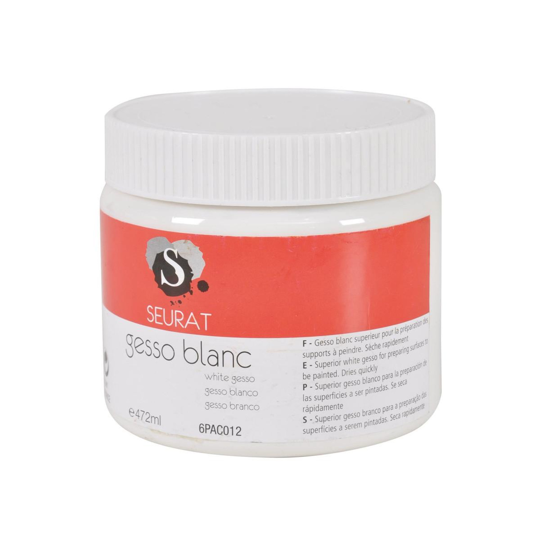 HOMEA Pot de Gesso  Support  472ml Blanc