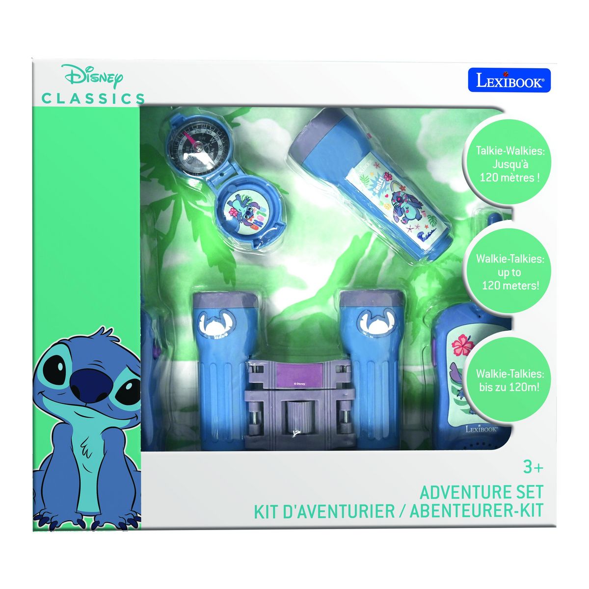 Lexibook Kit d'aventurier avec talkies-walkies Stitch