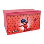 Fun House FUN HOUSE Miraculous Coffre a jouets - Pliable - 55,5 x 34,5 x 34 cm - Pour enfant