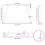 Voir la diapositive 6 : VIDAXL Pieds de table a manger en forme de V 2 pcs acier naturel acier