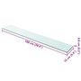 Voir la diapositive 5 : VIDAXL Panneaux d'etagere 2 pcs Verre Transparent 100 x 15 cm
