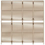Voir la diapositive 5 : VIDAXL Cloison de separation 4 panneaux beige resine tressee