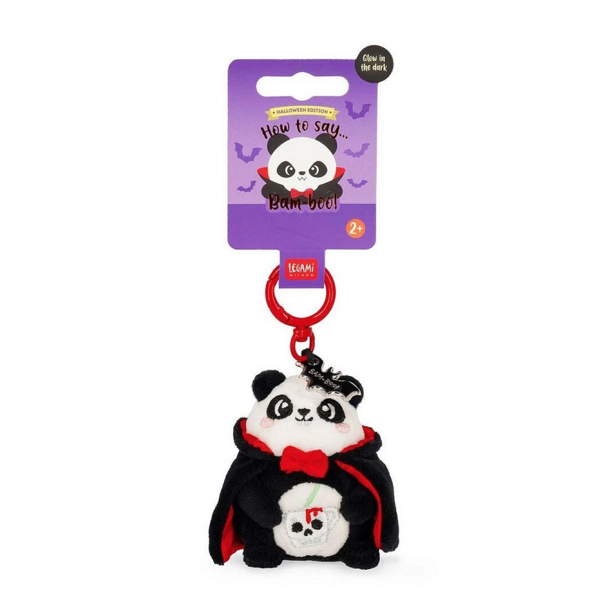 LEGAMI Peluche porte clefs halloween panda vampire - super soft