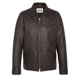 Schott Veste En Cuir  Homme  chott LC9521D. Coloris disponibles : Marron