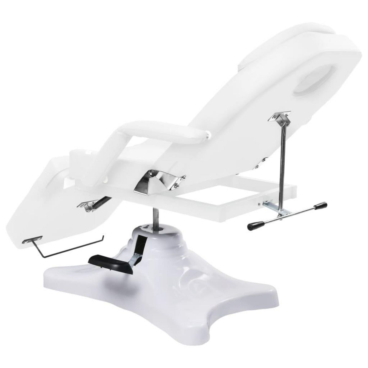 VIDAXL Table de massage Blanc 180x62x(86,5-118) cm