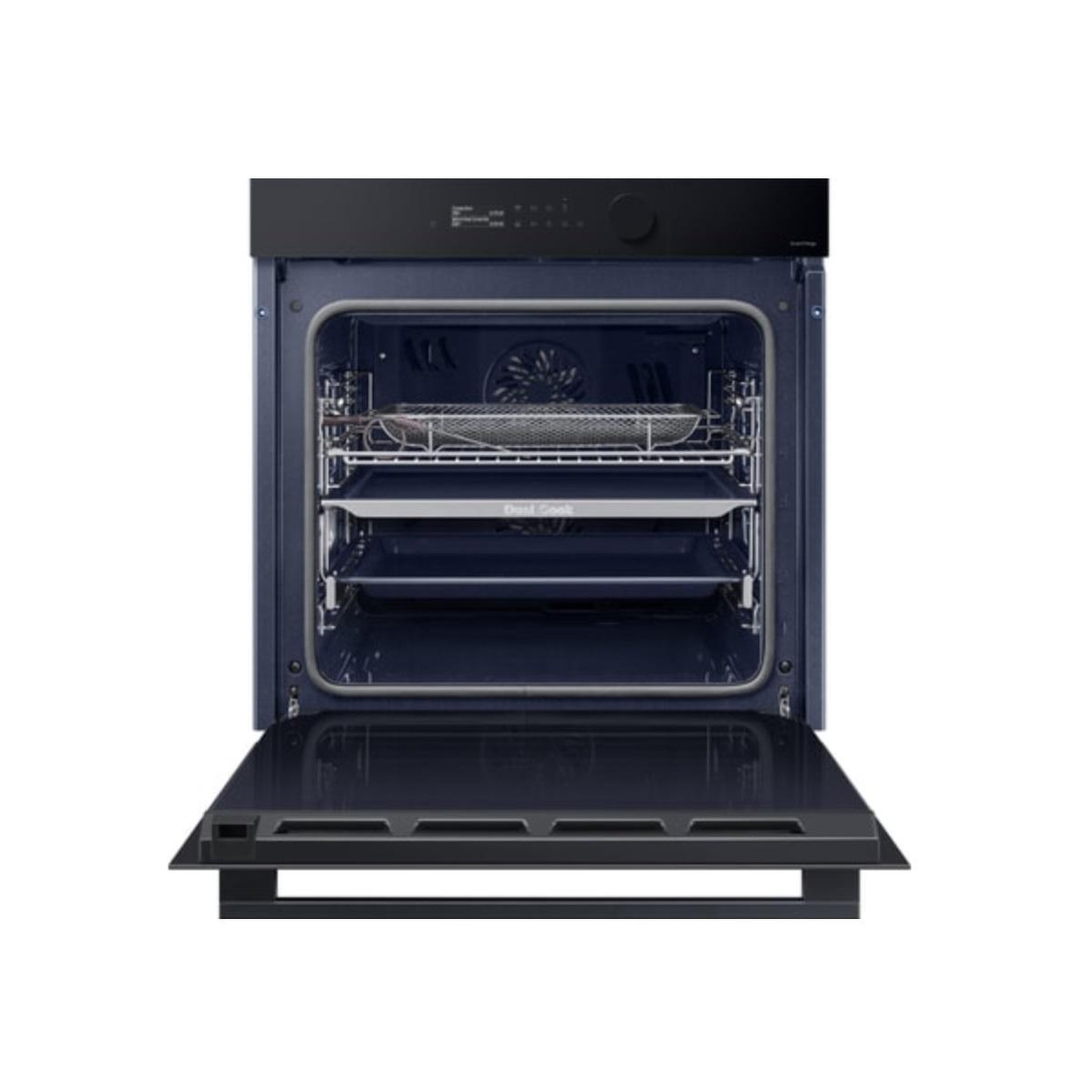 Voir la diapositive 4 : Samsung Four intégrable multifonction 76l 60cm a pyrolyse verre noir - nv7b5675wak