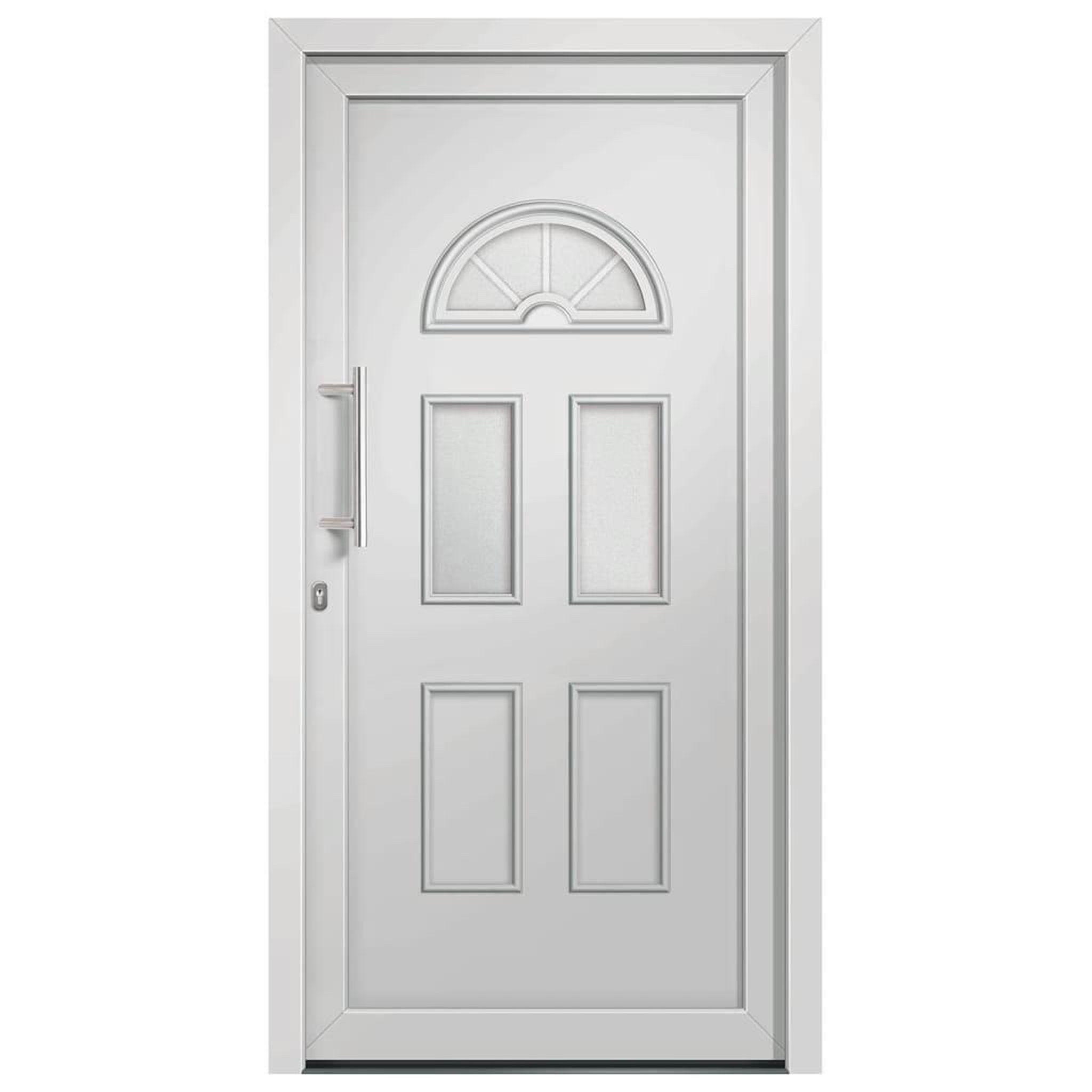 Voir la diapositive 3 : VIDAXL Porte d'entree Blanc 110x210 cm