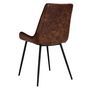 Voir la diapositive 5 : Rendez vous déco Lot de 2 chaises en cuir synthétique marron - Austin