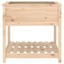 Voir la diapositive 5 : VIDAXL Jardiniere avec etagere 82,5x82,5x81 cm Bois massif de pin