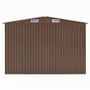 Voir la diapositive 4 : VIDAXL Abri de jardin Marron 257x990x181 cm Acier galvanise