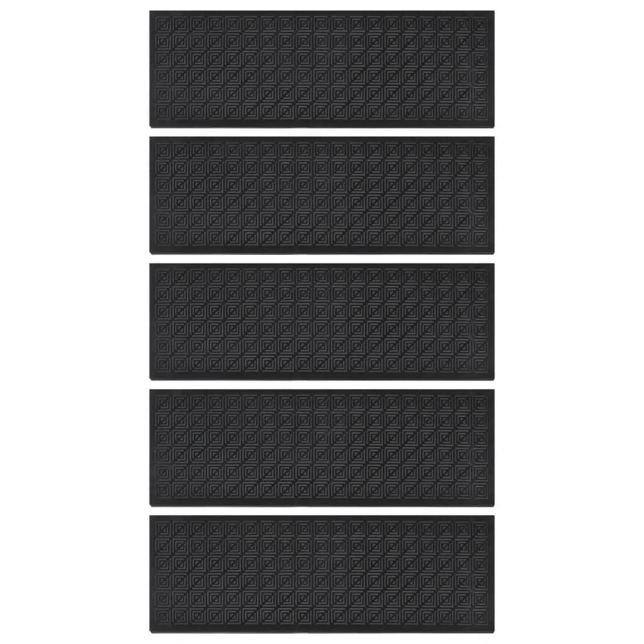 Voir la diapositive 3 : VIDAXL Marches d'escalier 5 pcs 25x75 cm caoutchouc