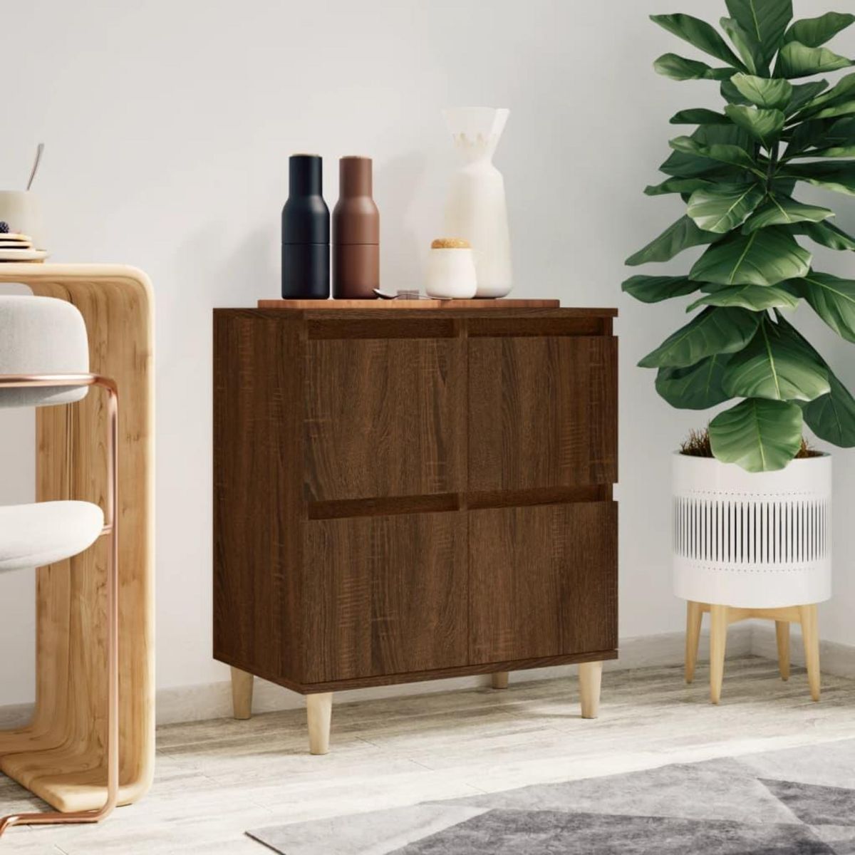 VIDAXL Buffet Chene marron 60x35x70 cm Bois d'ingenierie