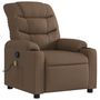 Voir la diapositive 3 : VIDAXL Fauteuil de massage inclinable Marron Tissu