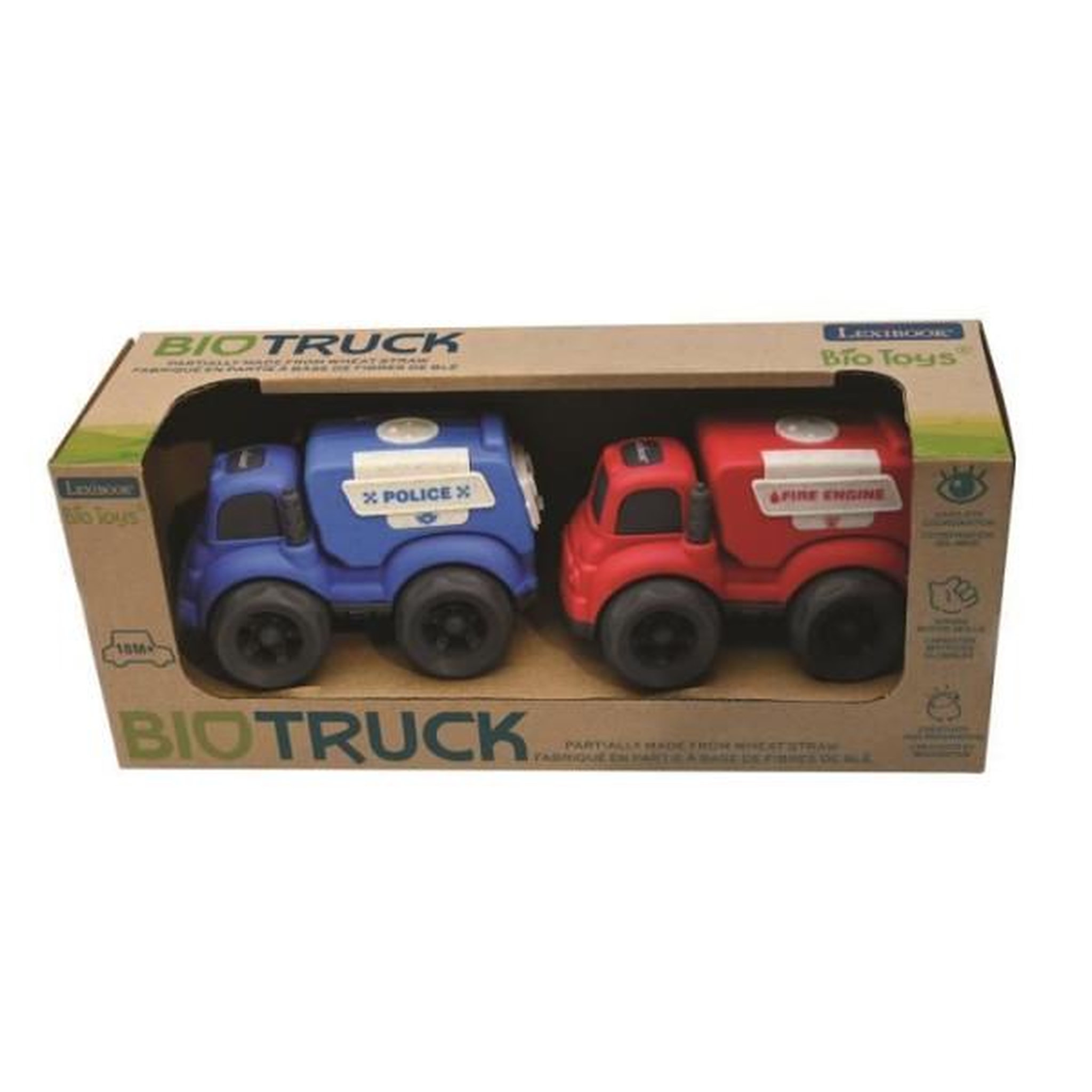 Lexibook Petites voitures - lexibook - mini police+camion pompier - rouge et bleu - extérieur - bébé