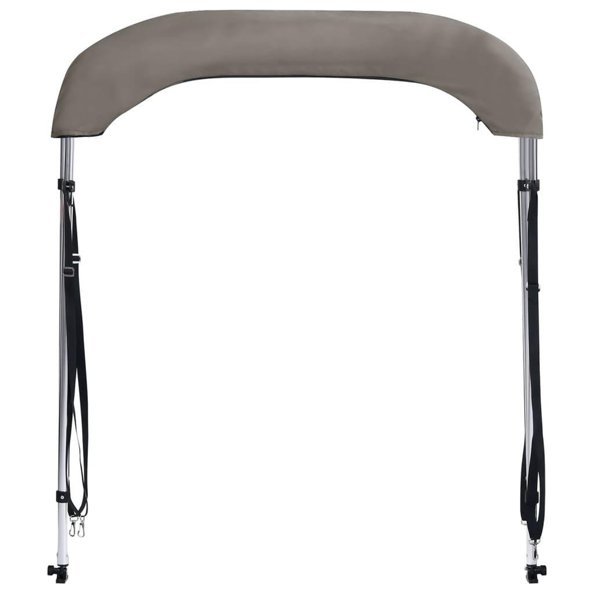 Voir la diapositive 4 : VIDAXL Auvent bimini a 2 arceaux gris 180x150x110 cm