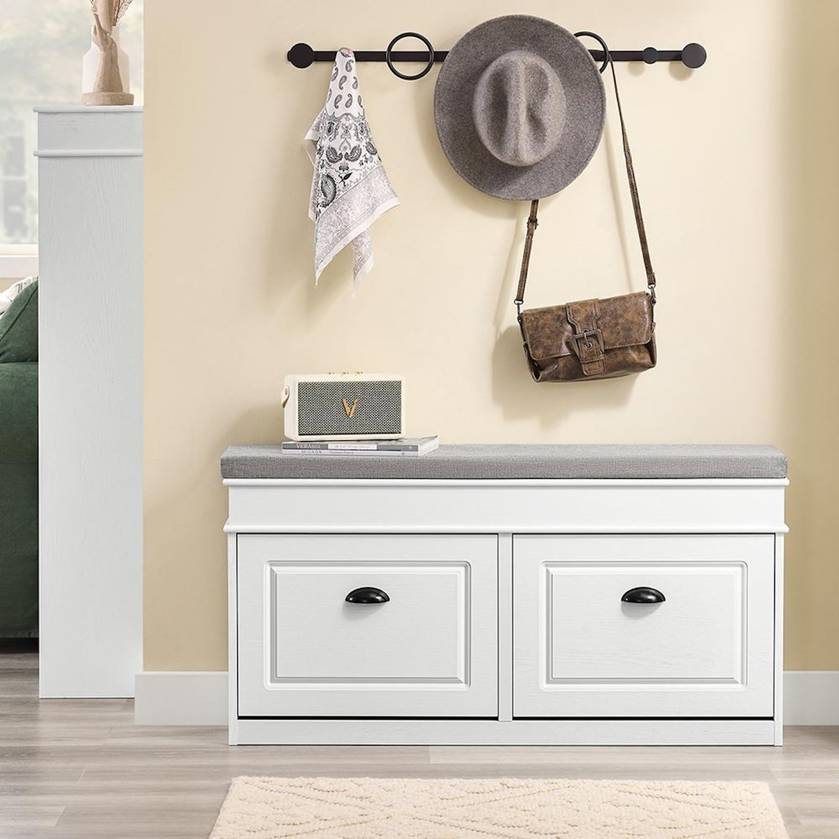 SOBUY SoBuy - Banc de rangement à chaussures avec 2 tiroirs - Classique - FSR64