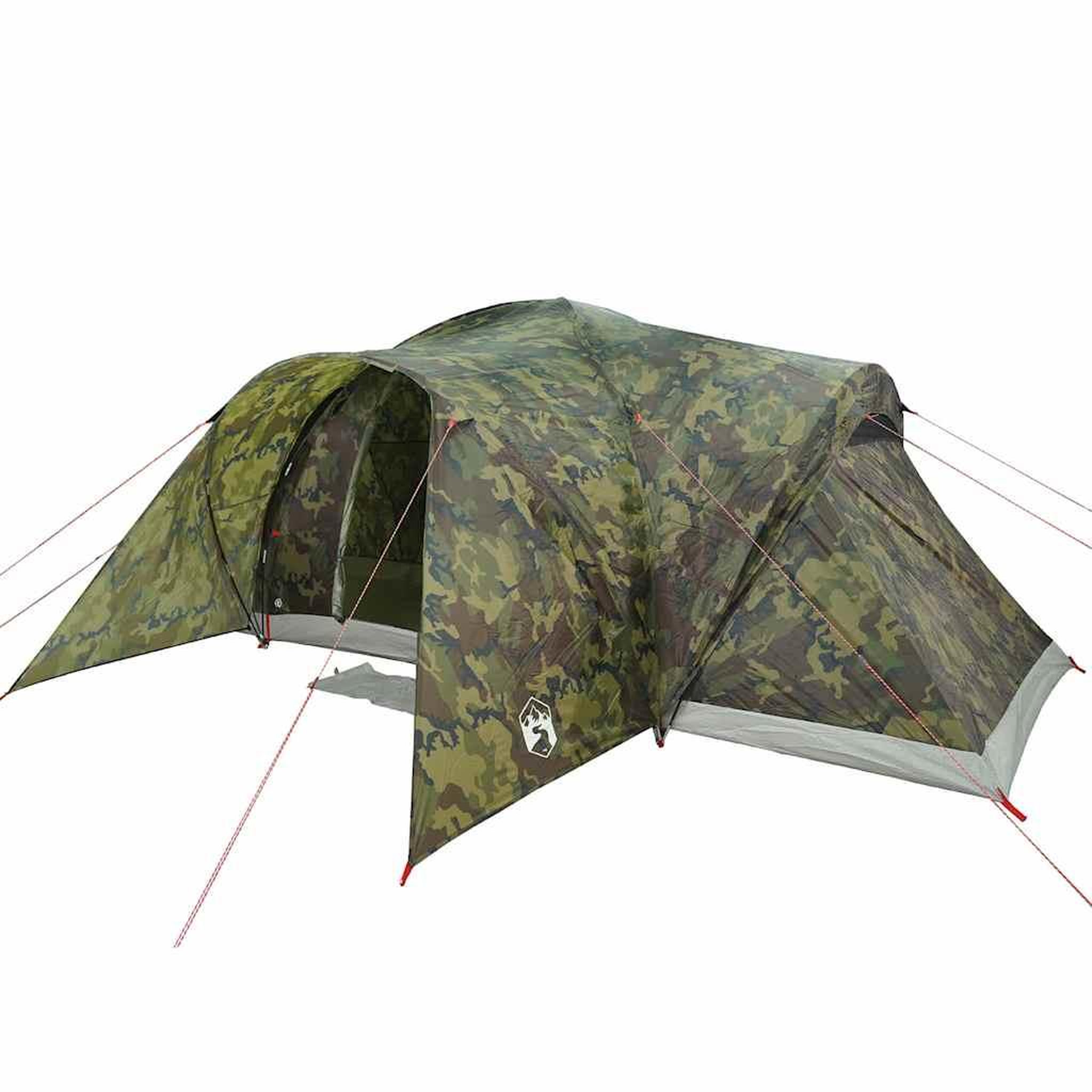 Voir la diapositive 4 : VIDAXL Tente familiale a dome 6 personnes camouflage impermeable