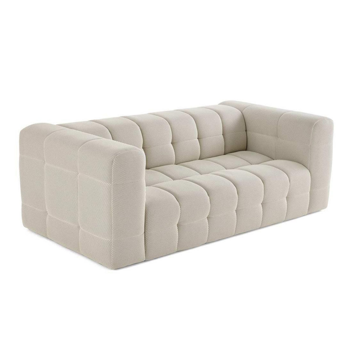 LISA DESIGN Suzano - canapé 3 places - en tissu mailles 3d