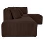 Voir la diapositive 3 : LISA DESIGN Victoire - canapé modulable d'angle droit 5 places en velours côtelé grosses côtes