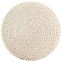 Voir la diapositive 2 : VIDAXL Pouf fait a la main en macrame 45x30 cm Coton